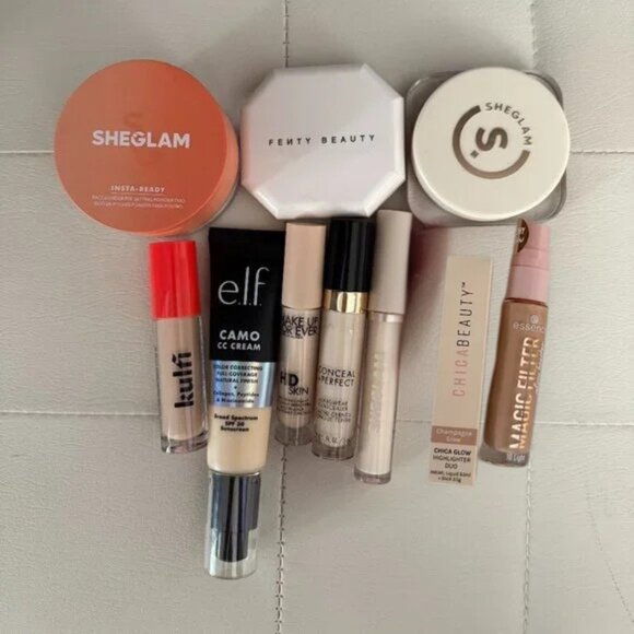 Fenty, Kulfi, Elf, Makeup For Ever, SheGlam & Milani Complexion Bundle - Picture 1 of 3